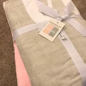 Mr. and Mrs. Honeymoon Beach Towels NEW Grey/Pink